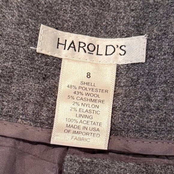 Harold’s Wool Blend Gray Dress Pants - Picture 3 of 5